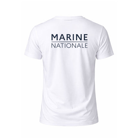 T-shirt imprimé Marine Nationale en coton peigné 150 g/m² manches courtes