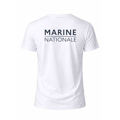 T-shirt imprimé Marine Nationale en coton peigné 150 g/m² manches courtes