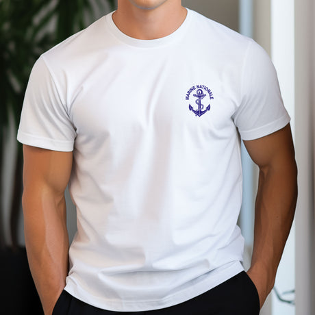 T-shirt imprimé Patrol Equipement marquage Marine Nationale coton peigné 180 g/m²