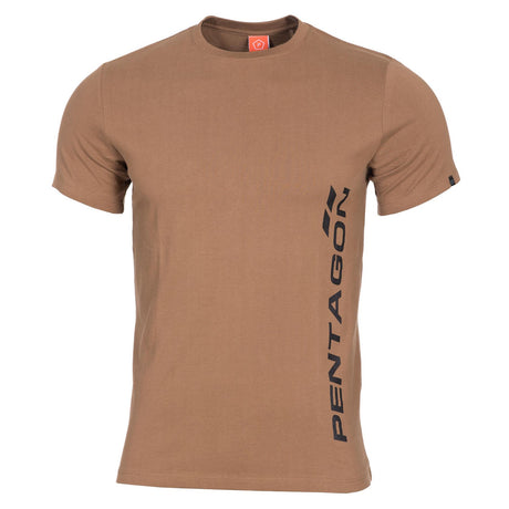 T-shirt imprimé Pentagon Vertical en coton ring-spun 190 g/m² coupe confort