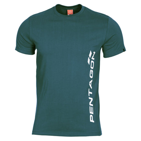 T-shirt imprimé Pentagon Vertical en coton ring-spun 190 g/m² coupe confort