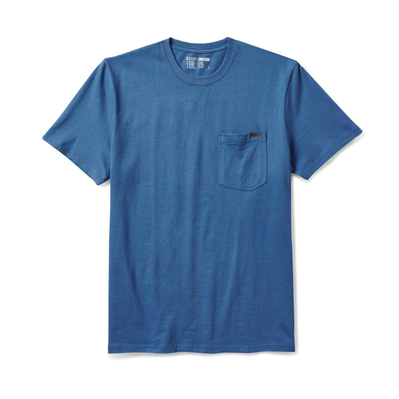 T-shirt manches courtes 5.11 Tactical Elite Pocket Tee en coton jersey 6,3 oz à poche poitrine