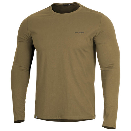 T-shirt manches longues Pentagon Ageron 2.0 coton ring-spun 190 g/m² coupe confort