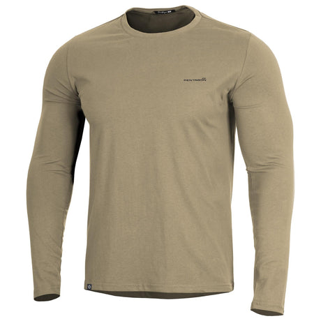 T-shirt manches longues Pentagon Ageron 2.0 coton ring-spun 190 g/m² coupe confort