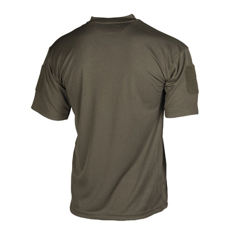 T-shirt thermorégulateur Mil-Tec Tactical Quick Dry polyester respirant avec bandes patches