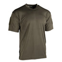 T-shirt thermorégulateur Mil-Tec Tactical Quick Dry polyester respirant avec bandes patches