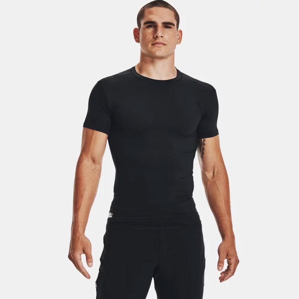 T - shirt thermorégulateur été COMPRESSION TACTICAL HEATGEAR Under Armour - Noir - Welkit.com