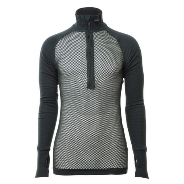 T-shirt thermorégulateur hiver ARCTIC DOUBLE COMBAT ZIP POLO - Brynje - Noir S - 7024879070431 - 1