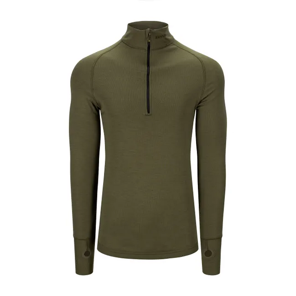 TACTICAL ARCTIC ZIP 3/4 NECK - Brynje - Vert Olive XS - 7024879041226 - 1