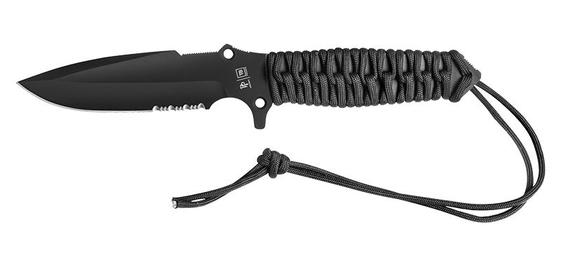 Couteau à lame fixe TB Outdoor Maraudeur Paracord 550 Mixte acier Acier MOX lame 113 mm