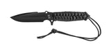 Couteau à lame fixe TB Outdoor Maraudeur Paracord 550 Lisse acier Acier MOX lame 113 mm