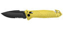 Couteau pliant TB Outdoor CAC Mixte - 4 fonctions - Jaune Fluorescent acier Nitrox lame 85 mm