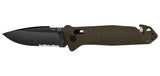 Couteau pliant TB Outdoor CAC Mixte - 4 fonctions acier Nitrox lame 85 mm