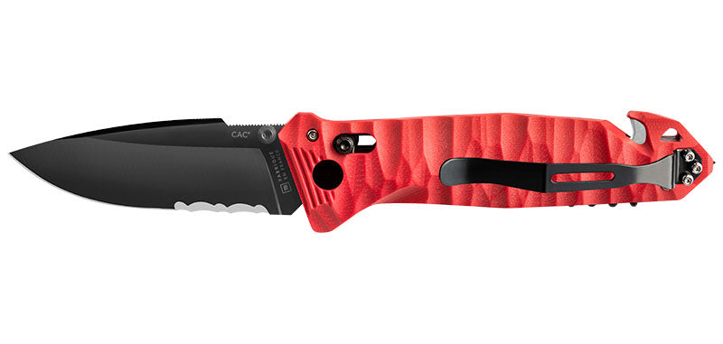 Couteau pliant TB Outdoor CAC Mixte Toxifié - 4 fonctions acier Nitrox lame 85 mm