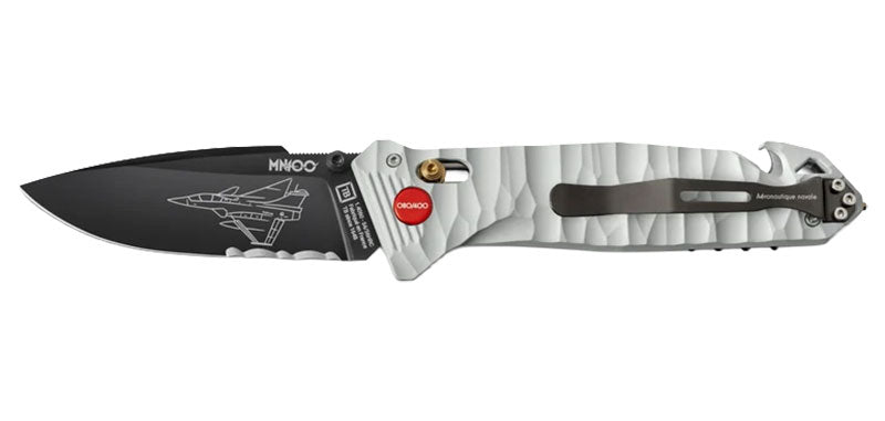 Couteau pliant TB Outdoor CAC Mixte Marine Nationale 400ans Pilote acier Nitrox lame 85 mm