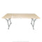Table de campagne pliante britannique de 190 x 73 cm, stock ancien