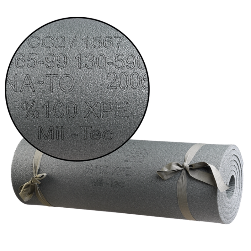 Tapis de sol OTAN Mil-Tec mousse XPE 190 × 50 × 1 cm avec sangles de portage