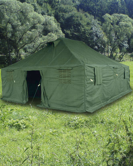 Tente militaire Mil-Tec 6 x 5 m en toile polyester 300 g/m² armature acier 30 m² au sol