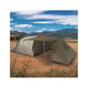 Tente trekking Mil-Tec Space 3 places polyester avec abside de rangement et armature fibre de verre 405 × 190 cm