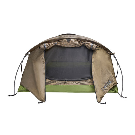 Tente tunnel Ares Pyrène 1,75 kg trois arceaux de 8,5 mm et triple ventilation