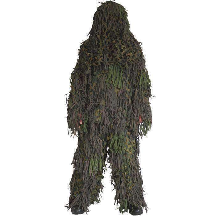 Tenue Ghillie Mil-Tec Jackal trois pièces polyester enduit PU avec capuche amovible nylon enduit PU hydrofuge
