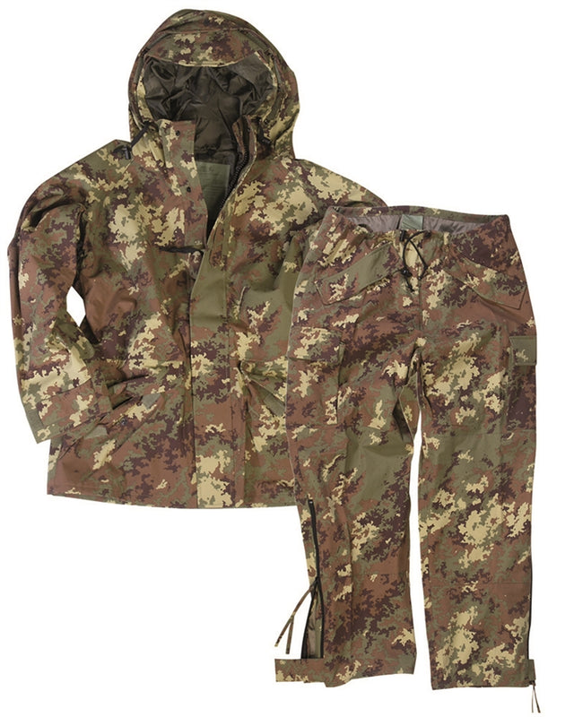 Tenue de pluie Mil-Tec type italien en laminé 3 couches 5 000 mm veste et surpantalon