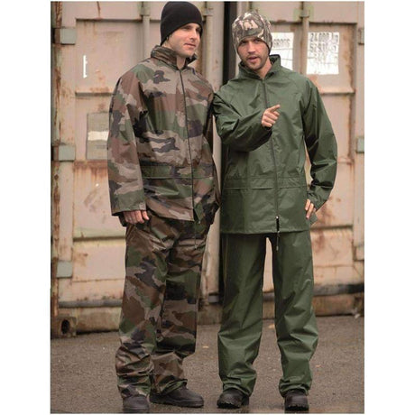 Tenue de pluie Mil-Tec veste et pantalon polyester enduit PVC colonne d'eau 3000 mm