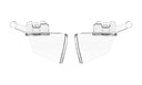 Coques latérales Wiley X pour lunettes WX Sierra protection périphérique de rechange