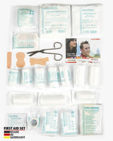 Trousse de premiers secours Mil-Tec Leina 43 pièces fabriquée en Allemagne