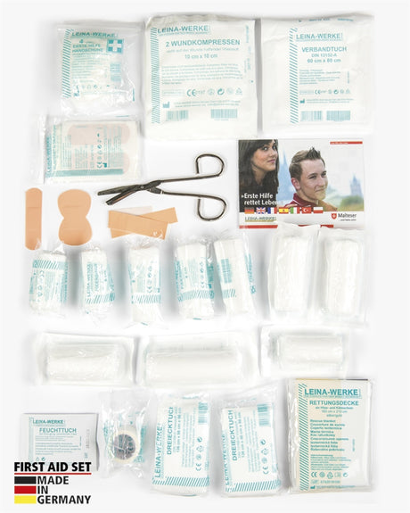 Trousse de premiers secours Mil-Tec Leina 43 pièces fabriquée en Allemagne