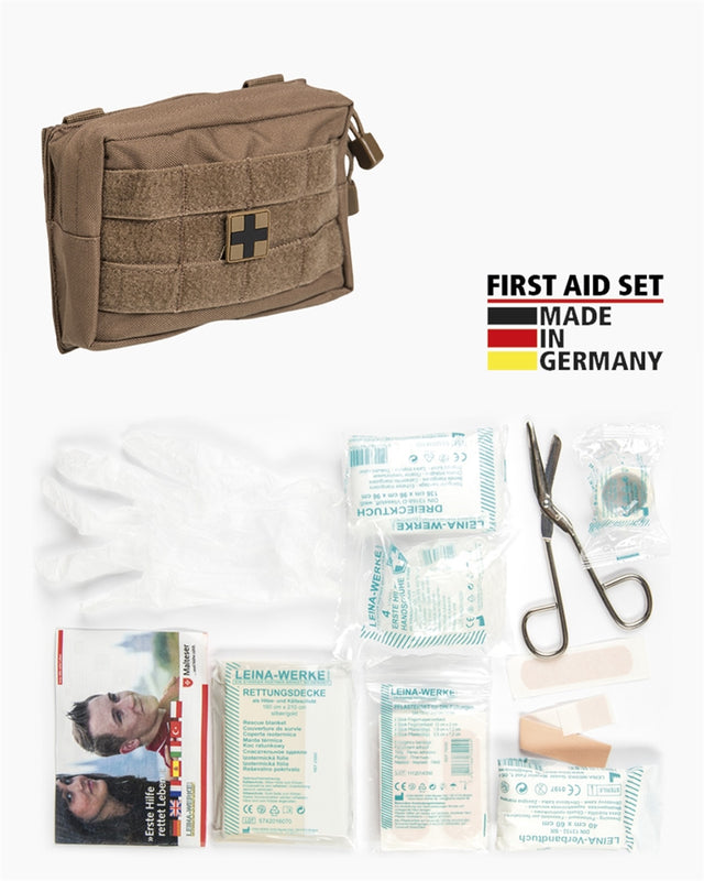 Trousse de premiers secours Mil-Tec Leina Pro 25 pièces en pochette MOLLE
