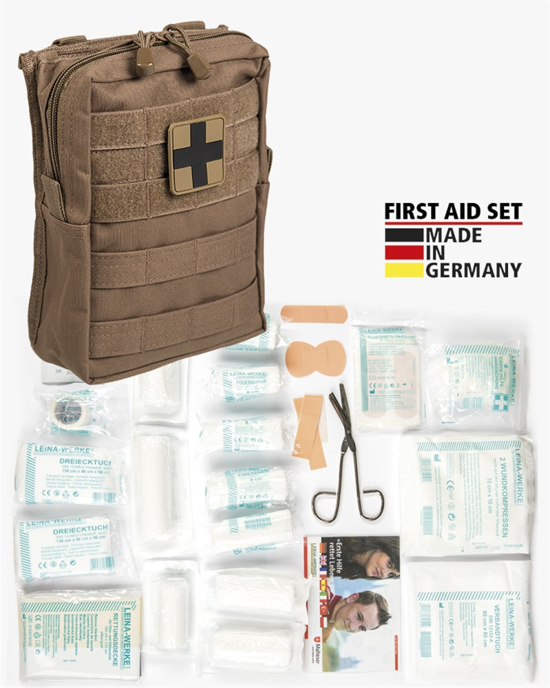 Trousse de premiers secours Mil-Tec Leina Pro 43 pièces en pochette MOLLE