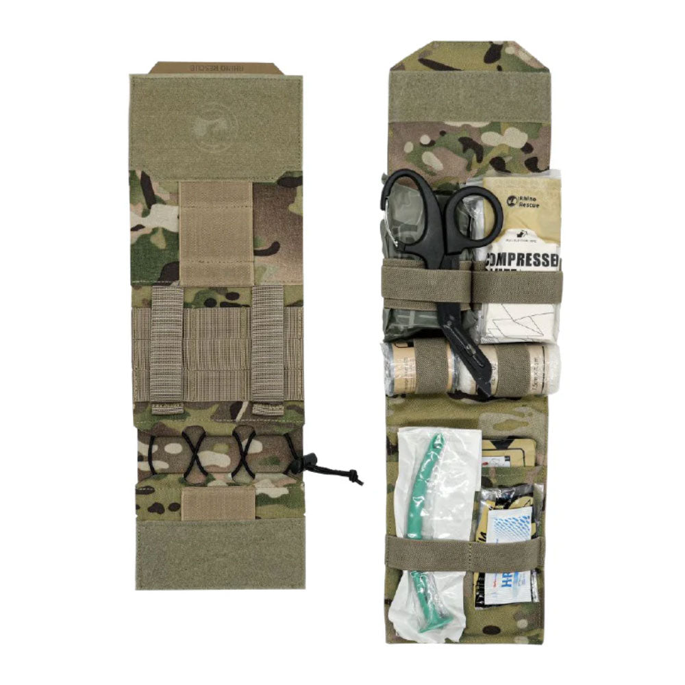 Trousse de secours Rhino Rescue Quick Pulling IFAK (vendue pleine) Multicam