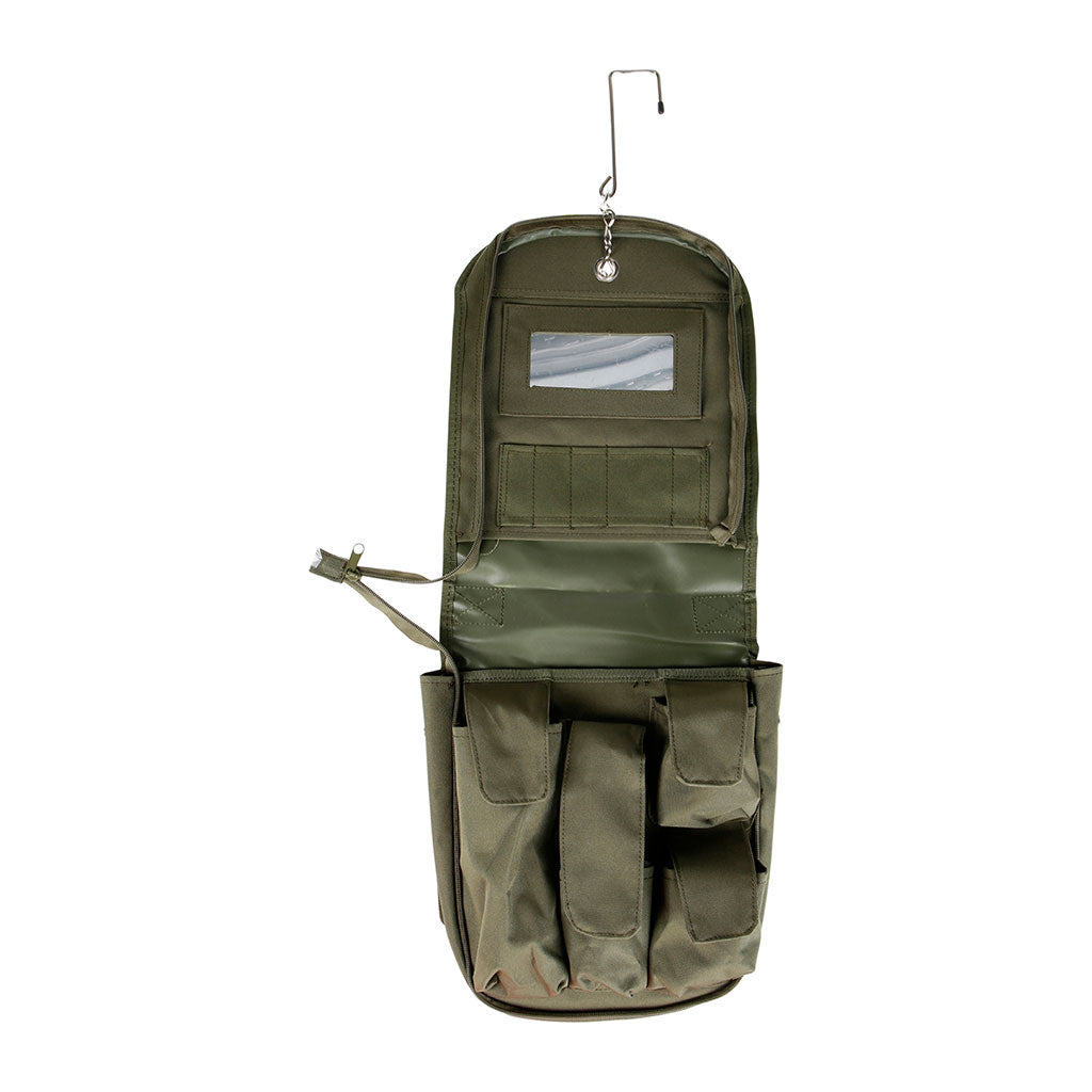 Trousse de toilette Ares TTOPS grand modèle à 12 poches avec crochet de suspension