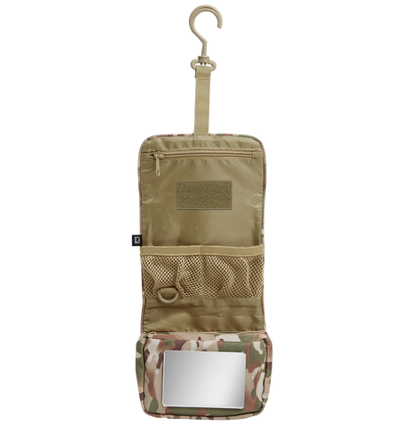 Trousse de toilette Brandit Medium dépliante miroir amovible 13 x 16 x 5 cm 134 g