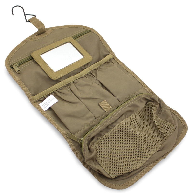 Trousse de toilette Mil-Tec Classic en polyester PVC à suspendre avec multiples compartiments d'organisation