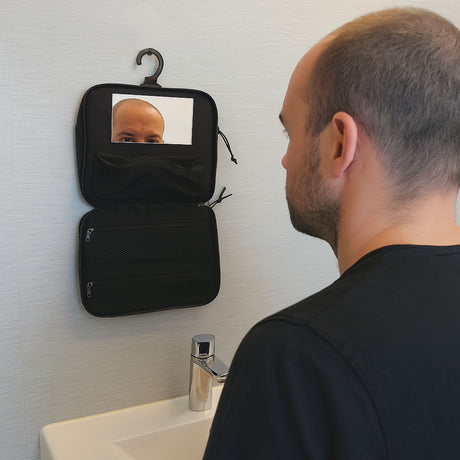 Trousse de toilette suspendue OPEX polyester 600D avec miroir amovible