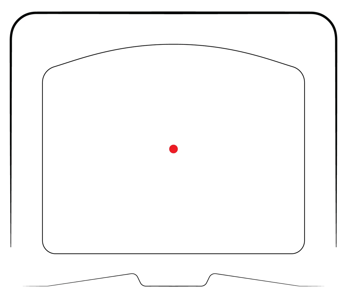 Vortex Point Rouge Defender-ST grossissement x1 réticule Red Dot 3 MOA