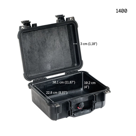 Valise étanche Peli 1400 Protector IP67 intérieur 30,1 x 22,8 x 13,1 cm vendue vide
