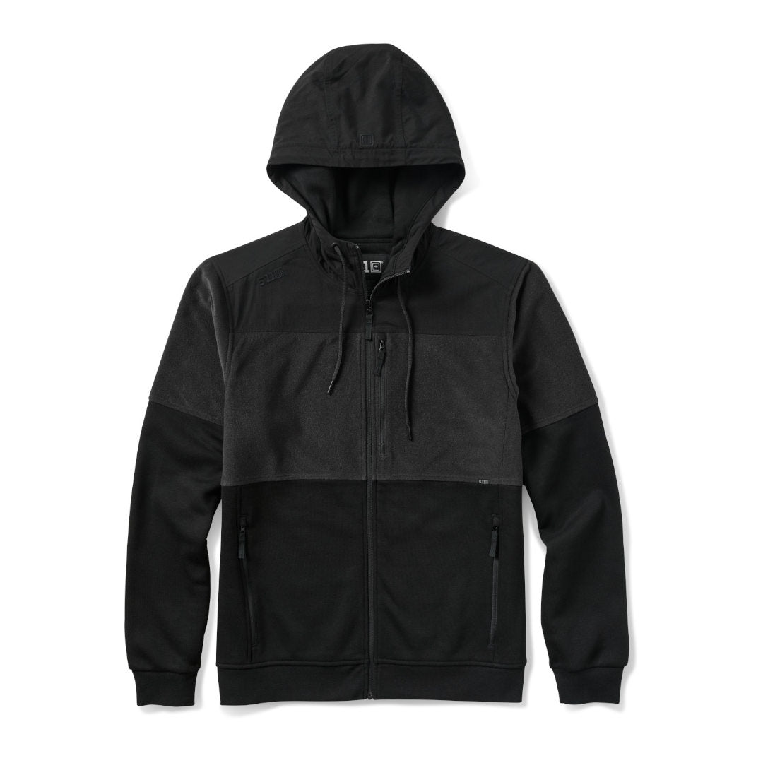 Veste Adhere 5.11 Tactical hybride à capuche déperlante et empiècements auto-agrippants