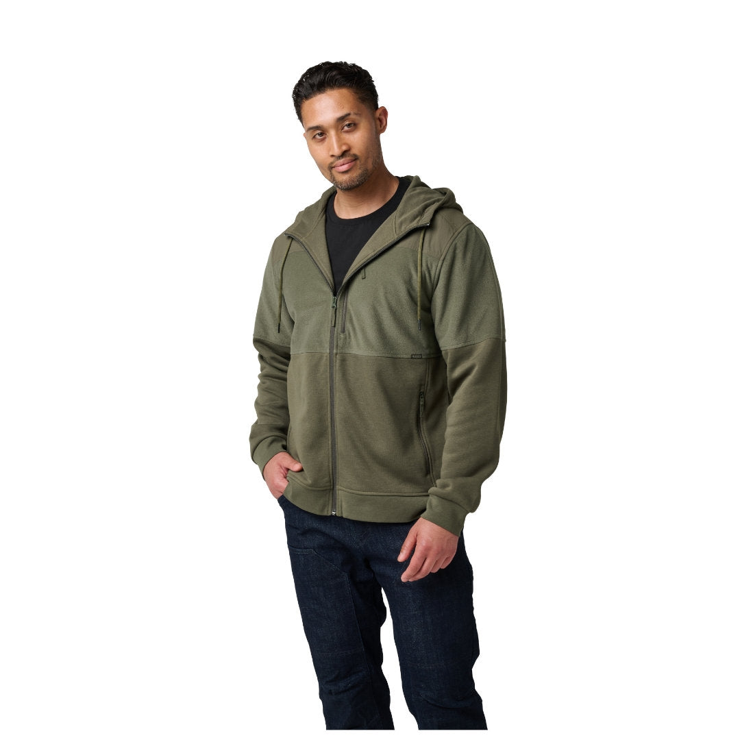 Veste Adhere 5.11 Tactical hybride à capuche déperlante et empiècements auto-agrippants