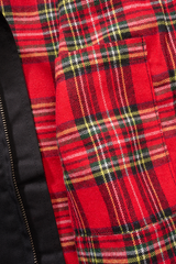 Veste Brandit Lord Canterbury coupe femme à motif tartan doublée deux poches à bouton