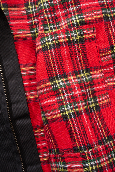 Veste Brandit Lord Canterbury coupe femme à motif tartan doublée deux poches à bouton