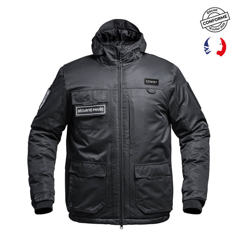 Veste chaude A10 Equipment Blouson Hardshell SÉCU-ONE WF 150 flap Sécurité Privée