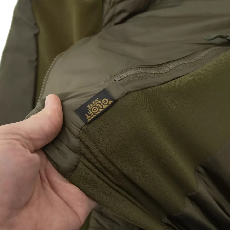Veste chaude Carinthia TLG 2.0 hybride G-LOFT ISO Mapping 377 g, aérations filet