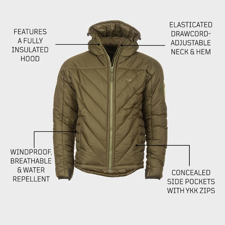 Veste chaude Snugpak SJ9 Softie Premier confort -10 °C capuche entièrement isolée