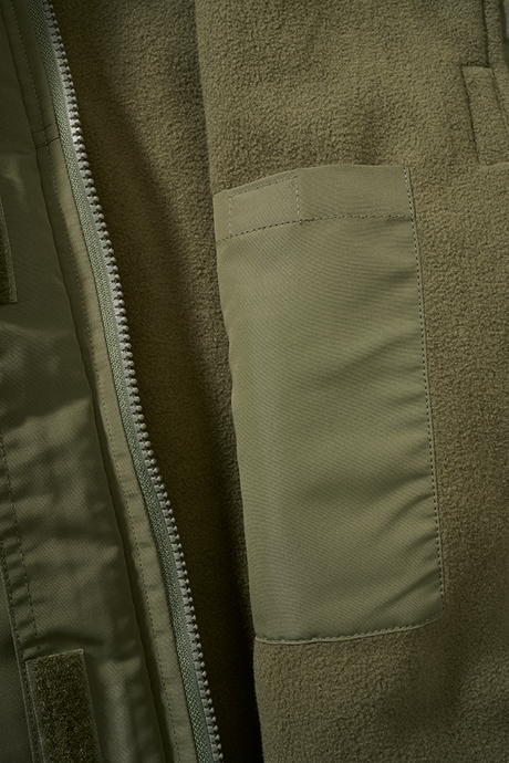 Veste coupe-vent Brandit coupe femme doublée polaire capuche et poches à glissière