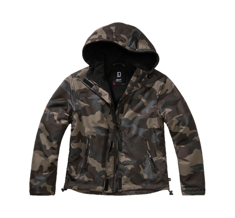 Veste coupe-vent Brandit coupe femme doublée polaire capuche et poches à glissière