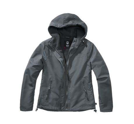 Veste coupe-vent Brandit coupe femme doublée polaire capuche et poches à glissière