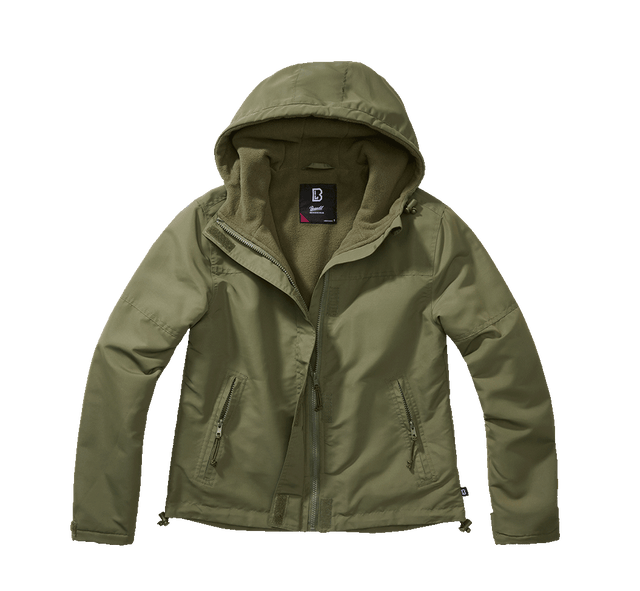 Veste coupe-vent Brandit coupe femme doublée polaire capuche et poches à glissière